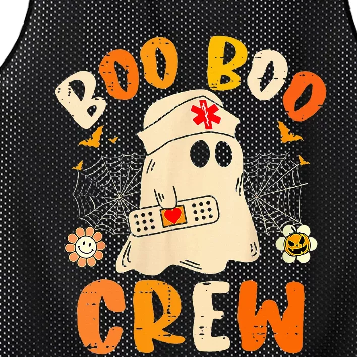 Boo Boo Crew Ghost Halloween Paramedic Mesh Reversible Basketball Jersey Tank