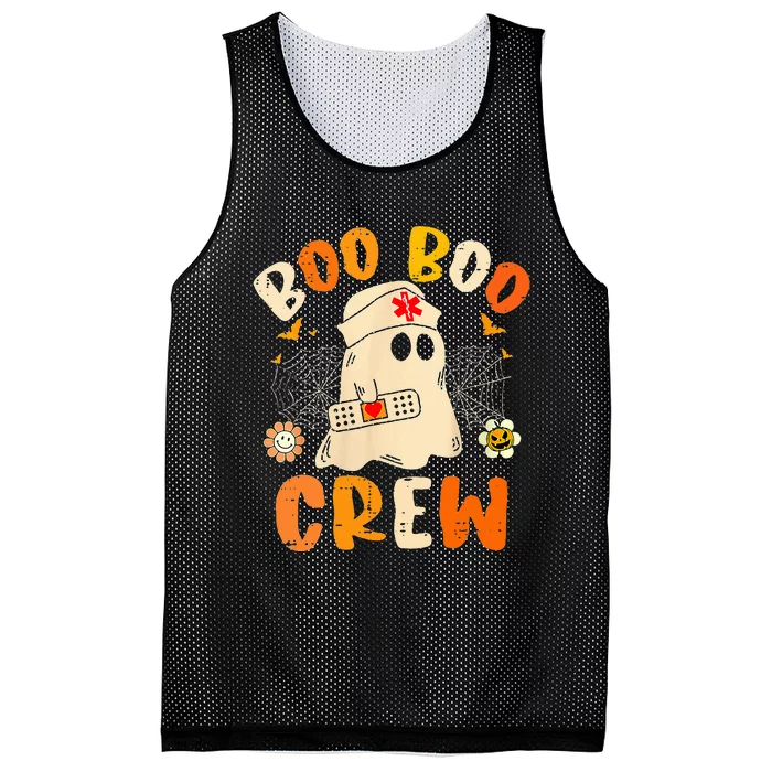 Boo Boo Crew Ghost Halloween Paramedic Mesh Reversible Basketball Jersey Tank