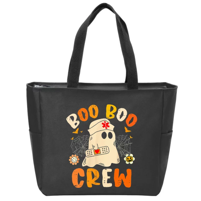 Boo Boo Crew Ghost Halloween Paramedic Zip Tote Bag