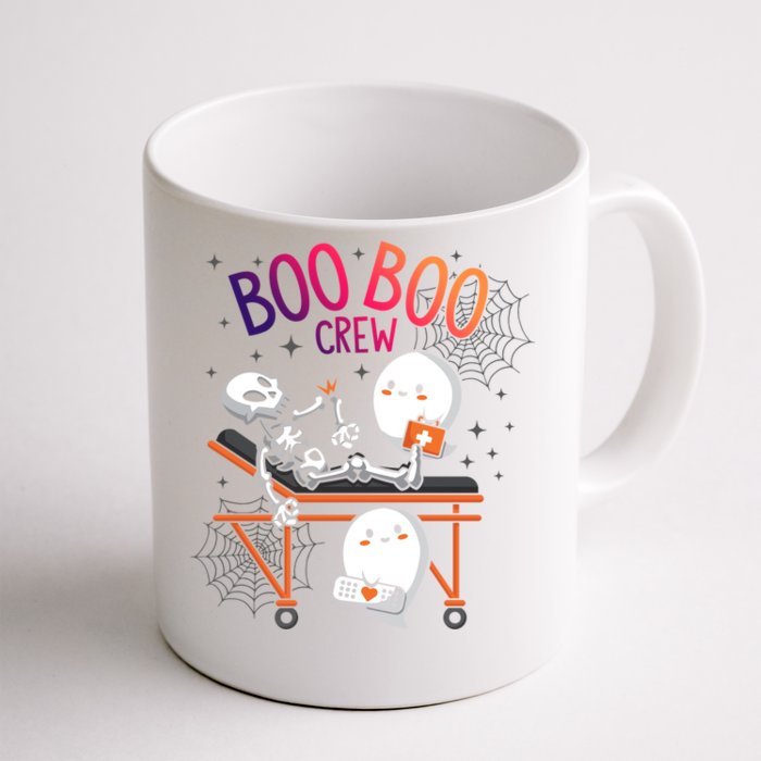 Boo Boo Crew Ghost Doctor Paramedic Emt Nurse Halloween Gift Front & Back Coffee Mug