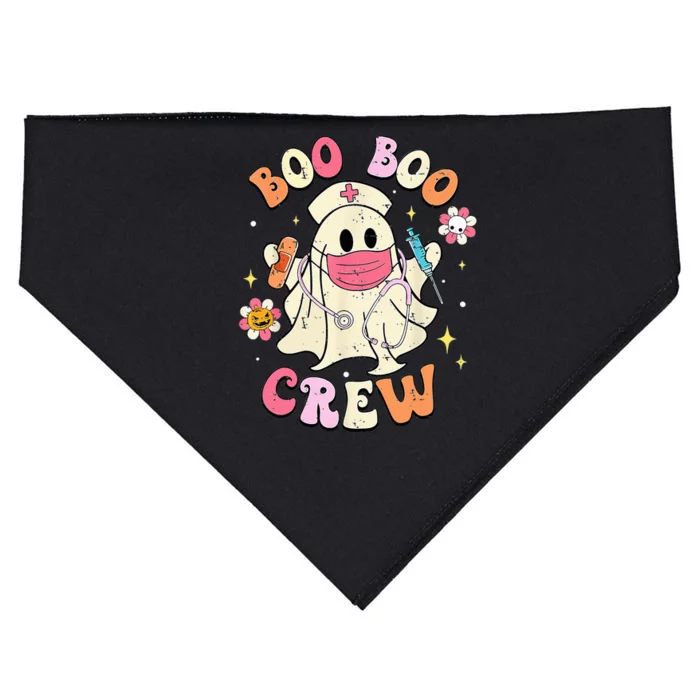 Boo Boo Crew Halloween Ghost Nurse USA-Made Doggie Bandana