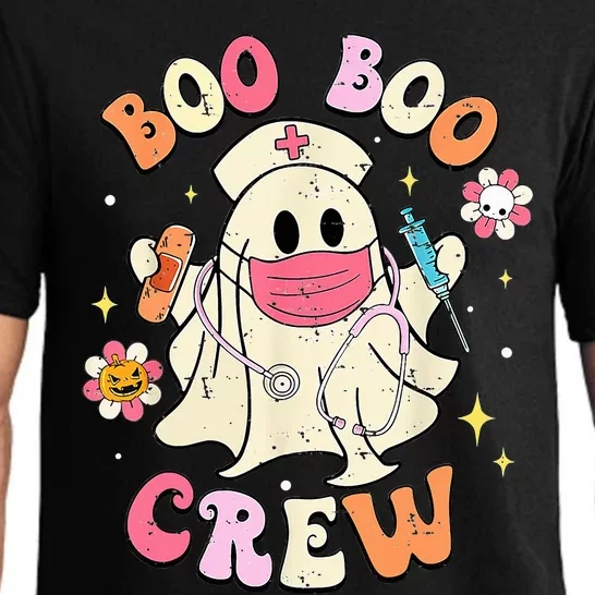 Boo Boo Crew Halloween Ghost Nurse Pajama Set