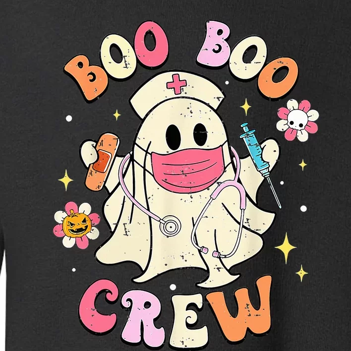 Boo Boo Crew Halloween Ghost Nurse Toddler Sweatshirt