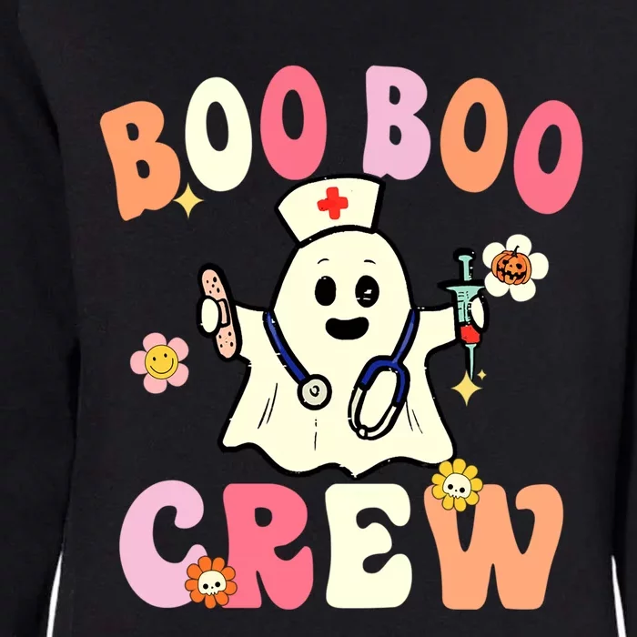 Boo Boo Crew Nurse Ghost Funny Halloween Costume Cool Gift Womens California Wash Sweatshirt