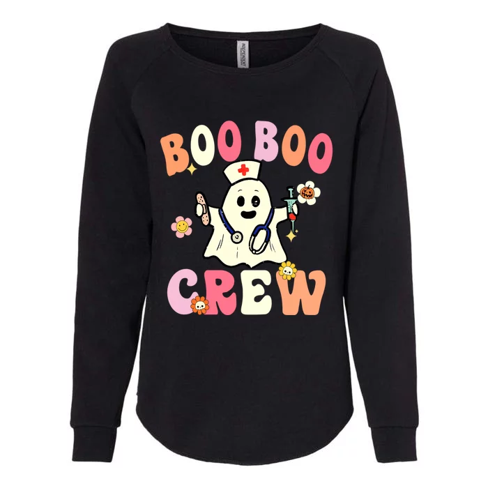 Boo Boo Crew Nurse Ghost Funny Halloween Costume Cool Gift Womens California Wash Sweatshirt