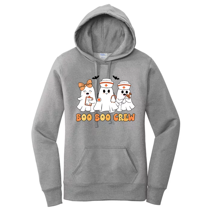 Boo Boo Crew Ghost Nurse Nursing Women's Pullover Hoodie