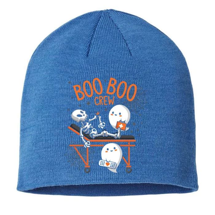 Boo Boo Crew Ghost Doctor Paramedic Emt Nurse Halloween Great Gift 8 1/2in Sustainable Knit Beanie