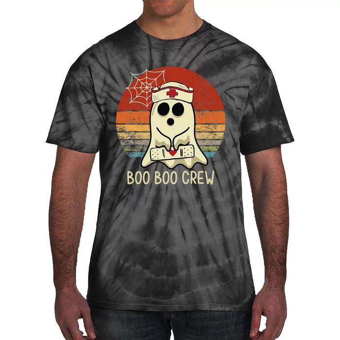 Boo Boo Crew Nurse Halloween Nurse Women Men Tie-Dye T-Shirt