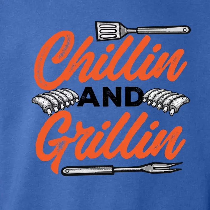 Bbq Barbeque Chillin And Grillin Funny Gift Toddler Hoodie