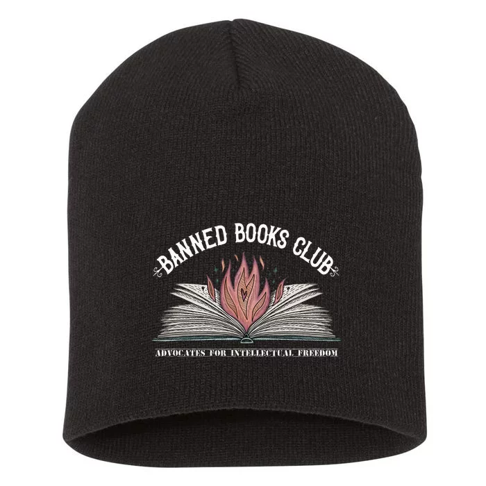 Banned Books Club Advocates For Intellectual Freedom Short Acrylic Beanie