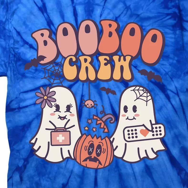 Boo Boo Crew Ghost Doctor Paramedic Emt Nurse Halloween Gift Tie-Dye T-Shirt