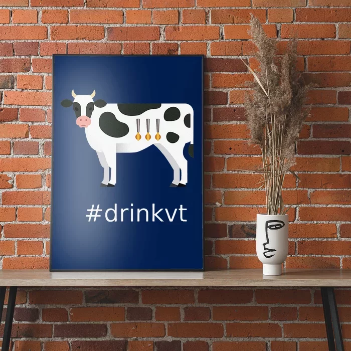 Beer Brew Cow Drinkvt Poster