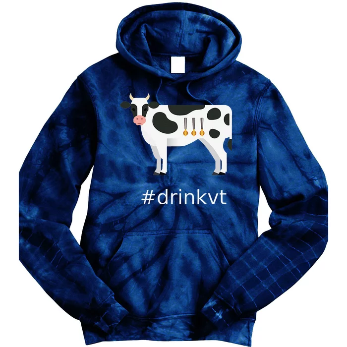 Beer Brew Cow Drinkvt Tie Dye Hoodie