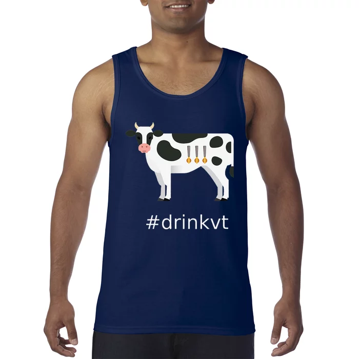 Beer Brew Cow Drinkvt Tank Top