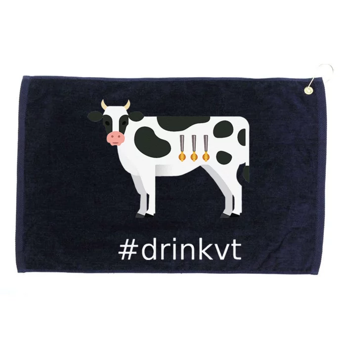 Beer Brew Cow Drinkvt Grommeted Golf Towel