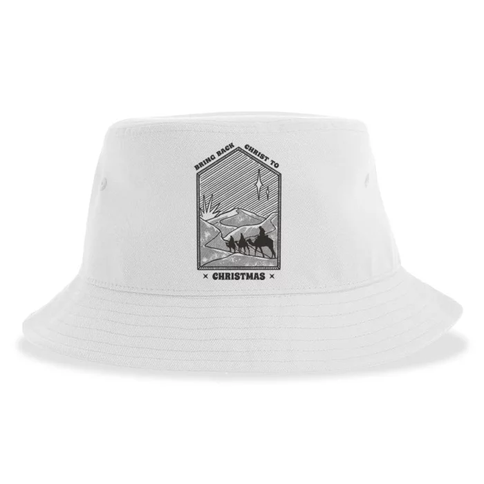 Bring Back Christ To Christmas Sustainable Bucket Hat