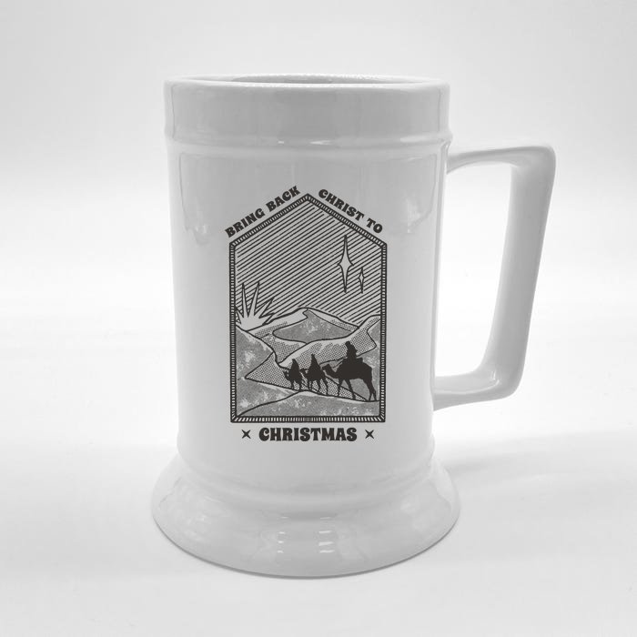 Bring Back Christ To Christmas Front & Back Beer Stein