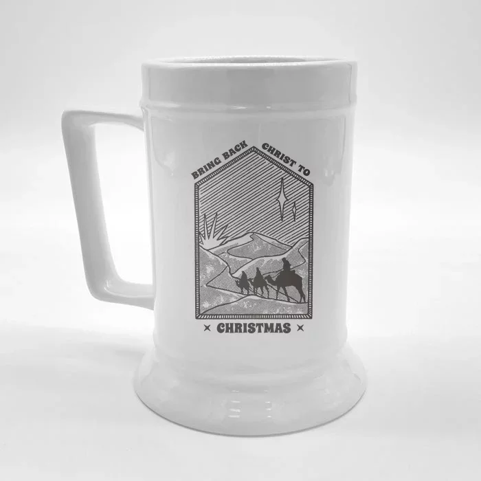 Bring Back Christ To Christmas Front & Back Beer Stein