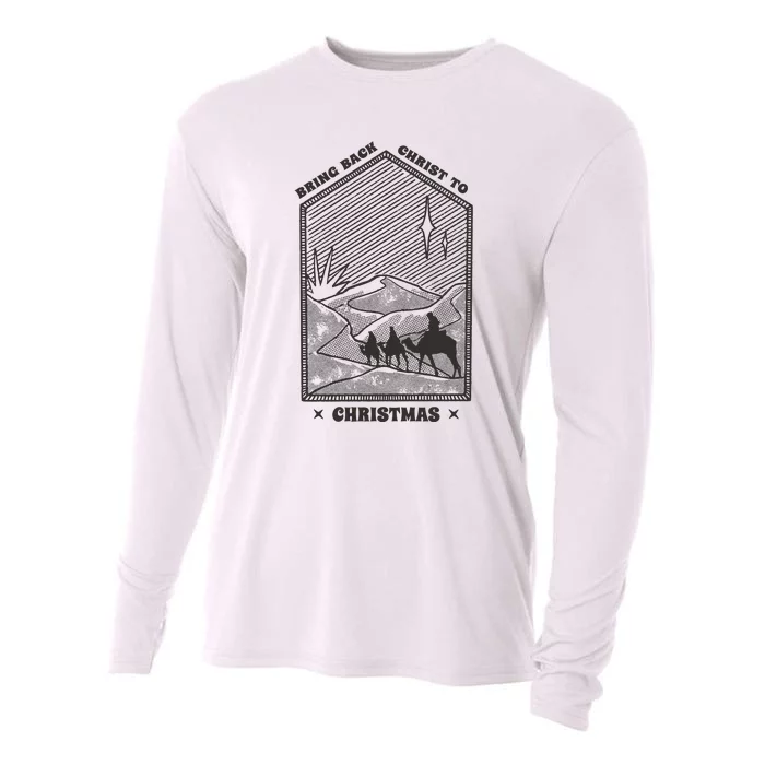 Bring Back Christ To Christmas Cooling Performance Long Sleeve Crew