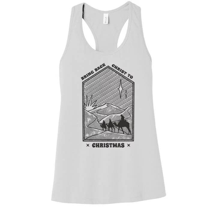 Bring Back Christ To Christmas Women's Racerback Tank