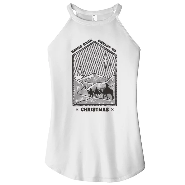 Bring Back Christ To Christmas Women’s Perfect Tri Rocker Tank