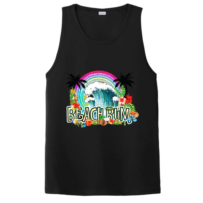 Beach Bum Cool Waves Performance Tank