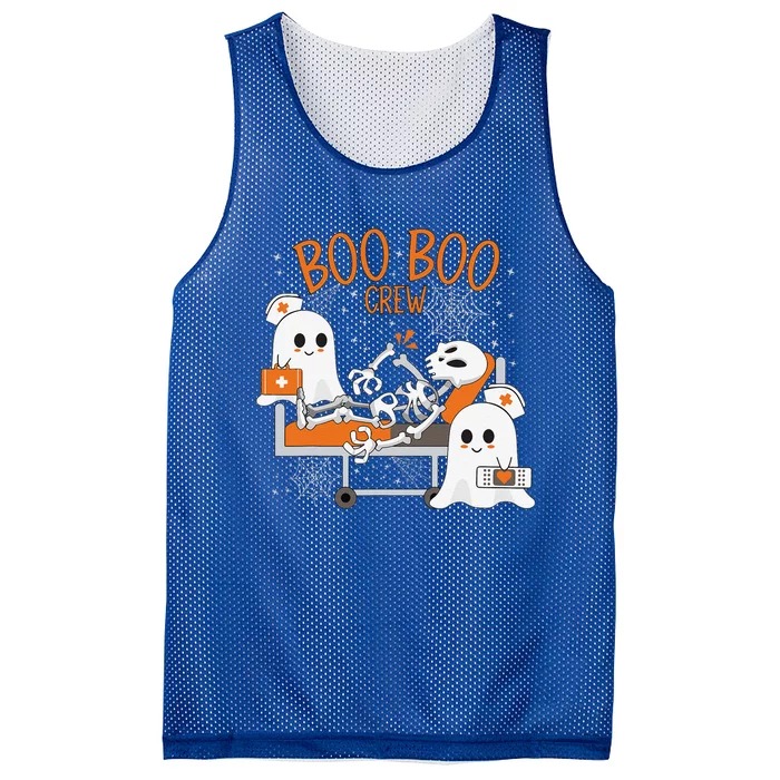 Boo Boo Crew Ghost Doctor Paramedic EMT Nurse Halloween Gift Mesh Reversible Basketball Jersey Tank