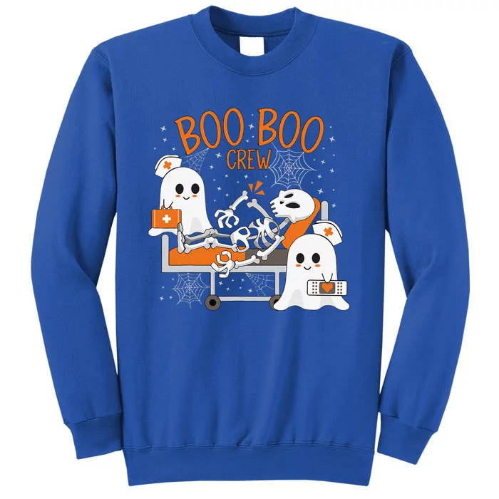 Boo Boo Crew Ghost Doctor Paramedic EMT Nurse Halloween Gift Tall Sweatshirt