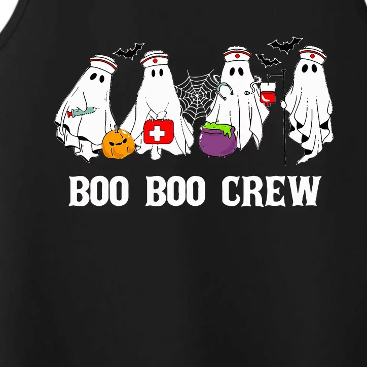 Boo Boo Crew Nurse Funny Ghost Halloween Nursing Performance Tank