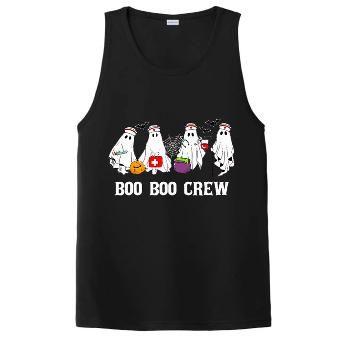 Boo Boo Crew Nurse Funny Ghost Halloween Nursing Performance Tank