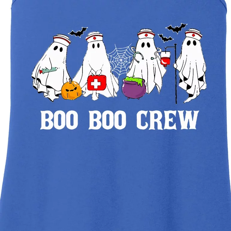 Boo Boo Crew Nurse Funny Ghost Halloween Nursing Ladies Essential Tank