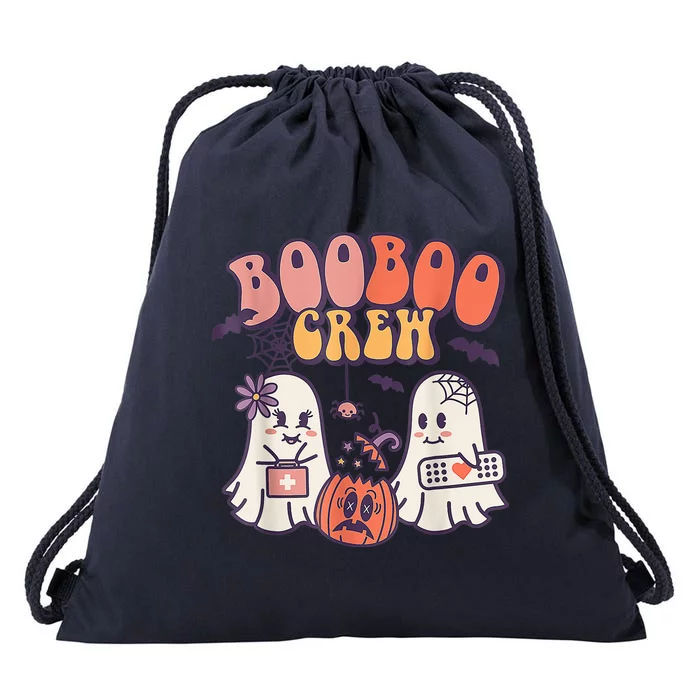 Boo Boo Crew Ghost Doctor Paramedic EMT Nurse Halloween Drawstring Bag