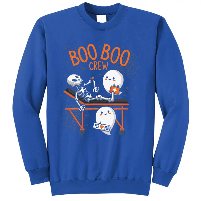 Boo Boo Crew Ghost Doctor Paramedic EMT Nurse Halloween Tall Sweatshirt