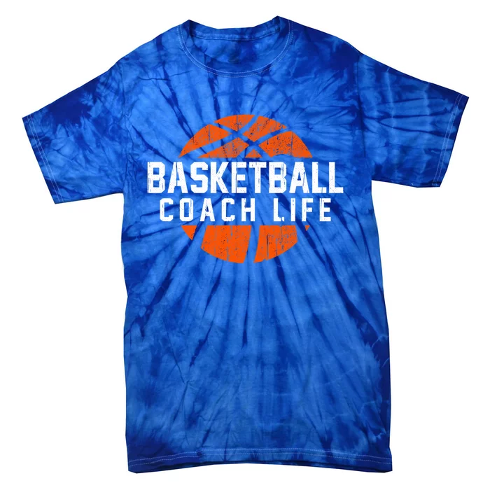 Basketballer Basketball Coaches Cute Gift Basketball Coach Life Funny Gift Tie-Dye T-Shirt