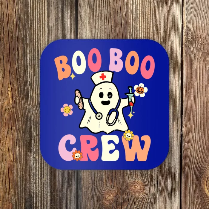 Boo Boo Crew Nurse Ghost Funny Halloween Costume Gift Coaster