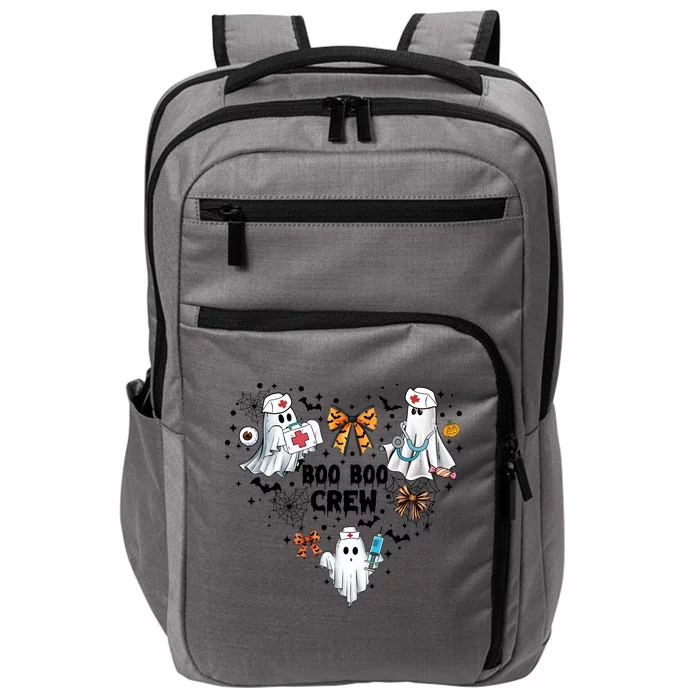 Boo Boo Crew Ghost Nurse Halloween Impact Tech Backpack