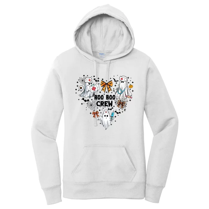 Boo Boo Crew Ghost Nurse Halloween Women's Pullover Hoodie