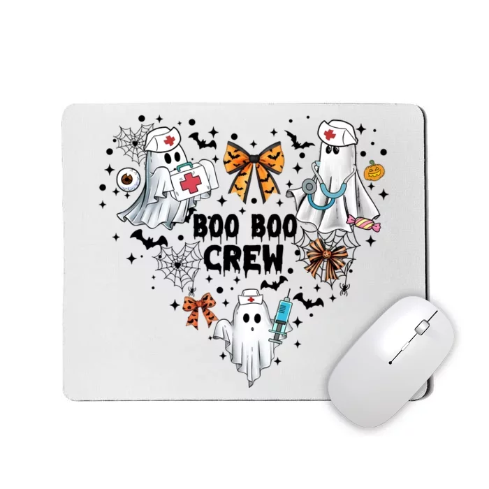 Boo Boo Crew Ghost Nurse Halloween Mousepad