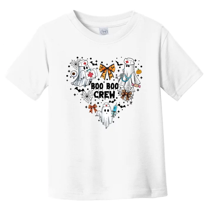 Boo Boo Crew Ghost Nurse Halloween Toddler T-Shirt