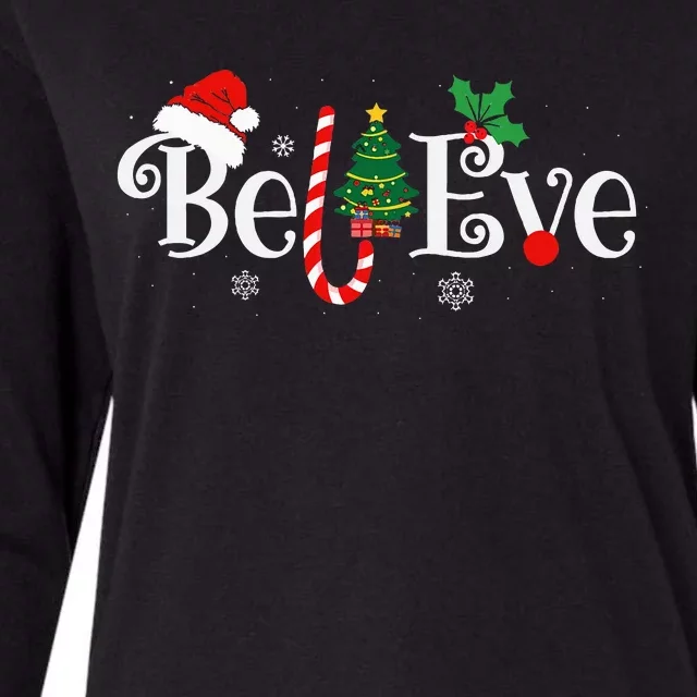 BEST BELIEVE CHRISTMAS PAJAMA EVER Xmas Family Funny Womens Cotton Relaxed Long Sleeve T-Shirt