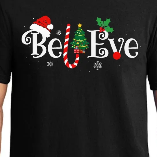 BEST BELIEVE CHRISTMAS PAJAMA EVER Xmas Family Funny Pajama Set