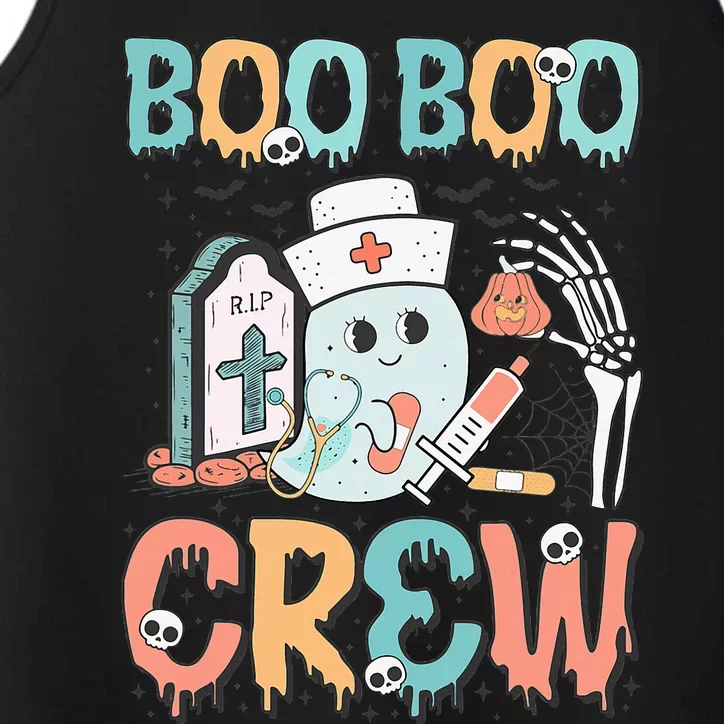 Boo Boo Crew Funny Nursing Ghost Nurse Halloween Performance Tank