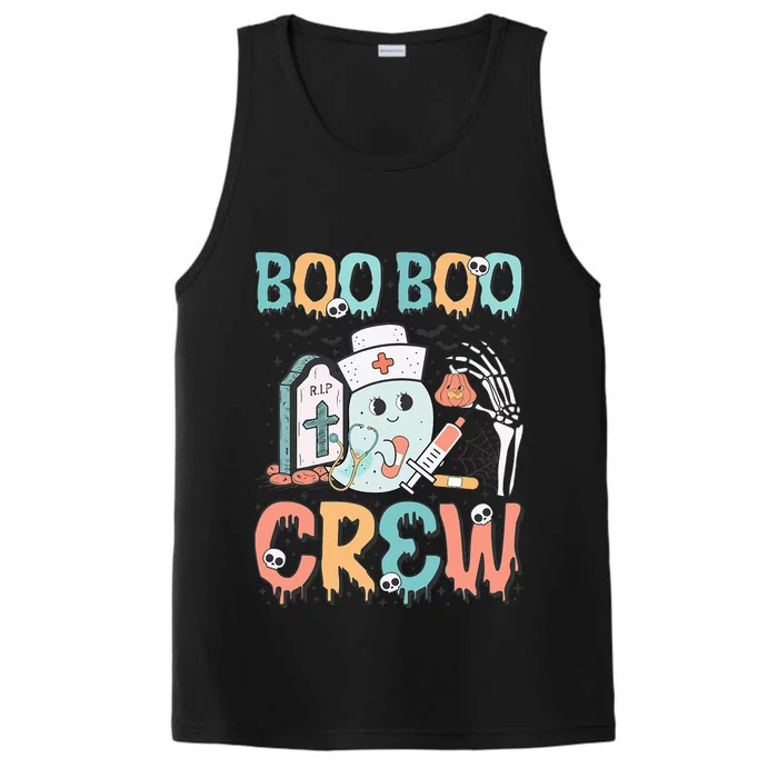 Boo Boo Crew Funny Nursing Ghost Nurse Halloween Performance Tank