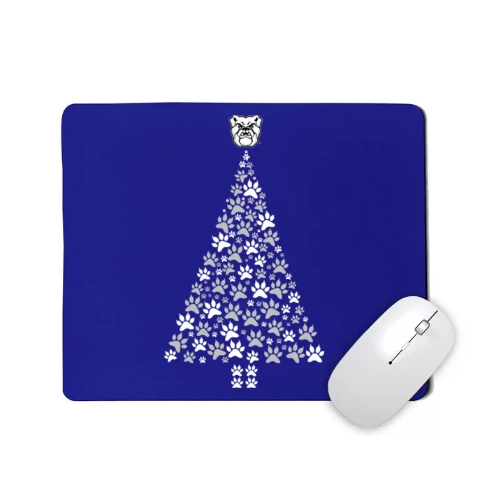 Butler Bulldogs Christmas Cat Paw Christmas Tree Team Gift Mousepad