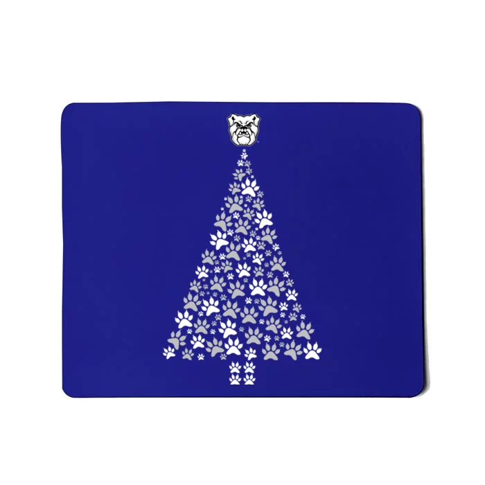 Butler Bulldogs Christmas Cat Paw Christmas Tree Team Gift Mousepad