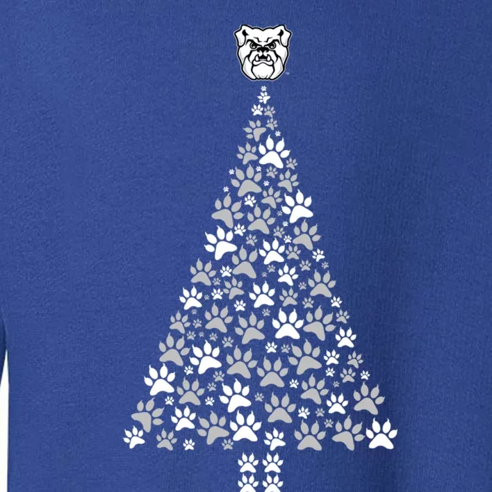 Butler Bulldogs Christmas Cat Paw Christmas Tree Team Gift Toddler Sweatshirt