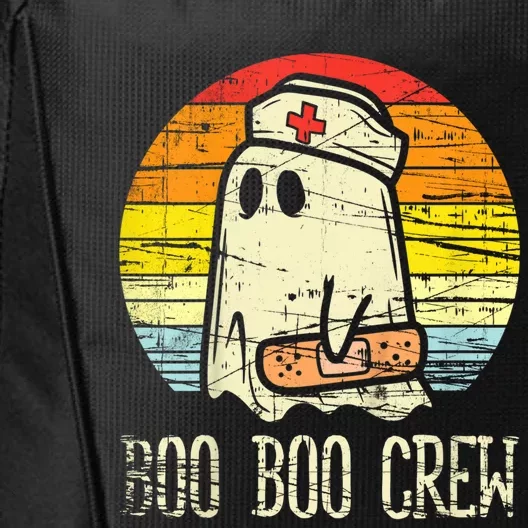 Boo Boo Crew Nurse Halloween Nurses Rn Ghost Cute Gift City Backpack