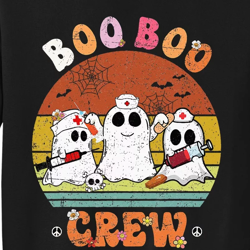 Boo Boo Crew Nurse Ghost Funny Halloween Costume Matching Sweatshirt