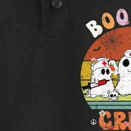 Boo Boo Crew Nurse Ghost Funny Halloween Costume Matching Dry Zone Grid Performance Polo