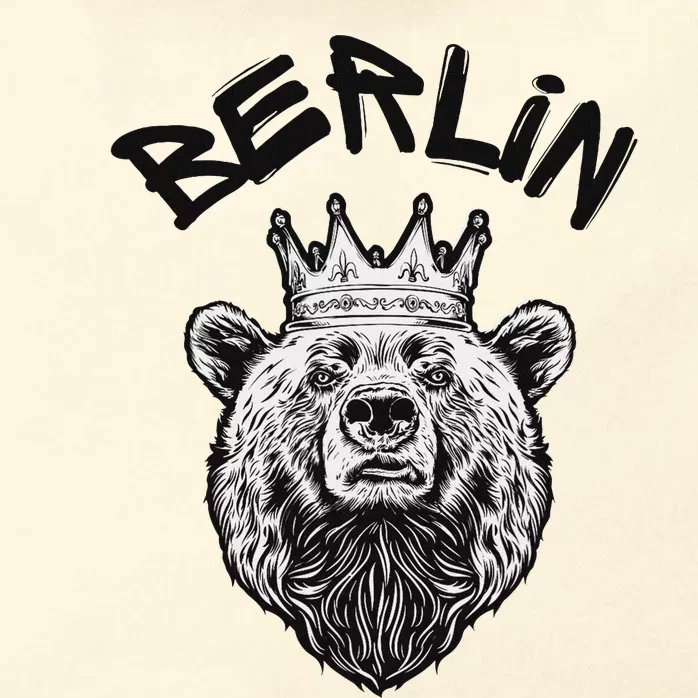 Berliner Bear Crown Berlin Graffiti City Vibes Art Zip Tote Bag